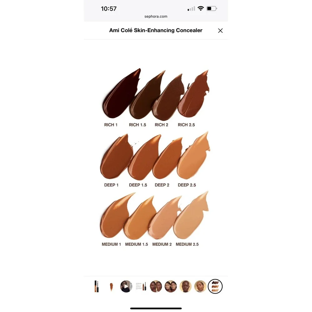 Ami Colé Skin Enhancing Concealer Deep 2.5 Multi Use Radiance‎ Finish Makeup